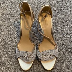 NIB SCHUTZ rhinestone heels